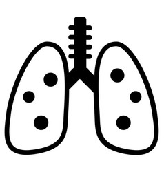 Lungs Human Body Parts Icon Healthcare