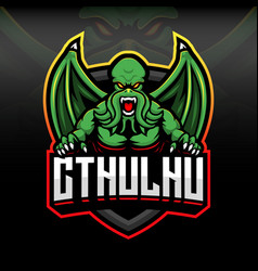 Angry Cthulhu Sport Gaming Logo Template