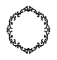 Decorative Patterned Oval Frame