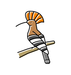 Hoopoe Bird Exotic Color Icon