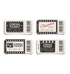 Cinema Tickets Realistic Template Isolated