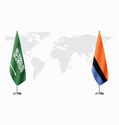 Saudi Arabia And Chagos Islands Flags