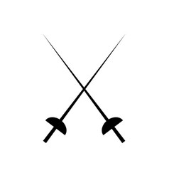 Fencing Icon On The White