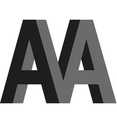 Letters A Aa M Logo Construction Building 3d