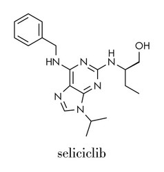 Seliciclib Drug Molecule Cdk Inhibitor Skeletal