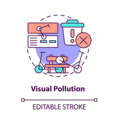 Visual Pollution Concept Icon