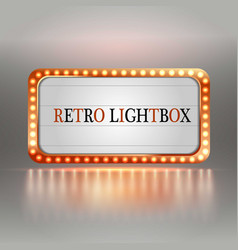 Retro Lightbox Billboard Vintage Frame