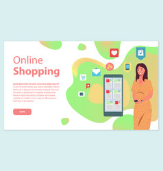 Website For Online Shopping E-commerce Woman