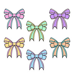 Large Beautiful Festive Bow For A Gift Pastel