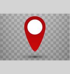 3d map pointer pin isolated Royalty Free Vector Image