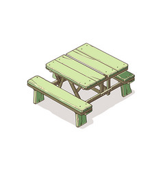 River Camping Table Flat Icon