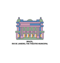 Brazil Rio De Janeiro The Theatro Municipal