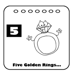 Five Golden Rings Cartoon