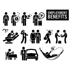 Worker Employment Job Benefits Stick Figure