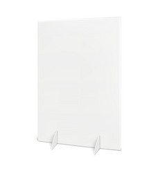 Floor Exhibition Display Stand Mock-up White