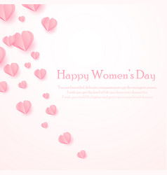 Happy Women S Day Greeting Card With Cut Out