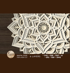 Mandala Multilayer Wall Art Laser Cut File