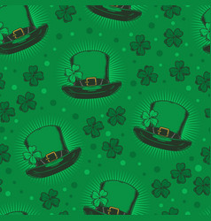 Patrick Day Green Seamless Pattern