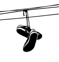 Shoe Tossing Sneakers On Power Lines