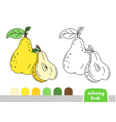 Coloring Book For Kids Pear Page Books