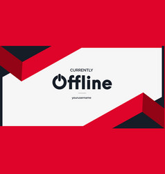 Twitch Offline Banner Background With Abstract