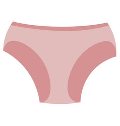 Womens Pink Panties Flat Design