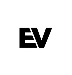 Letter E And V Ev Logo Design Template Minimal