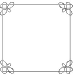 Line Deco Border Frame Celtic Knot Heart