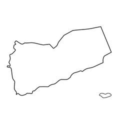 Map Yemen - Outline