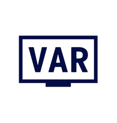 Var Video Assistant Referee Icon For Soccer