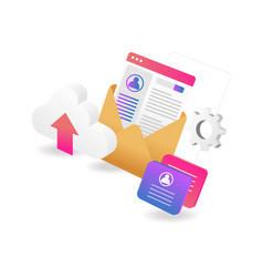 Flat Isometric Concept Analytics Earn Money From