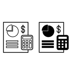 Budget Icons Black And White Document