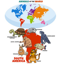 Educational Cartoon South American Animals