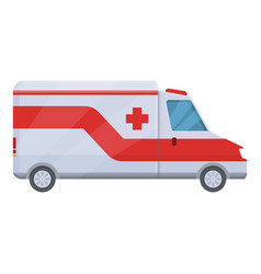 Alarm Emergency Icon Cartoon Ambulance Car