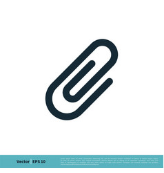 Paperclip Icon Logo Template Design Eps 10