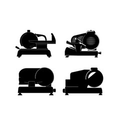 Meat Slicer Silhouette Set