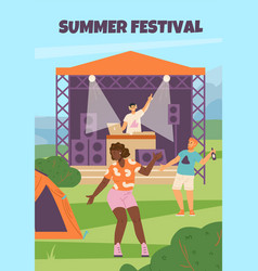 Summer Music Festival Invitation Poster Template