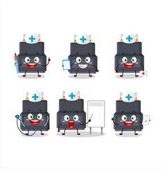 Doctor Profession Emoticon With Adapter Connector