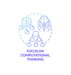 Focus On Computational Thinking Blue Gradient