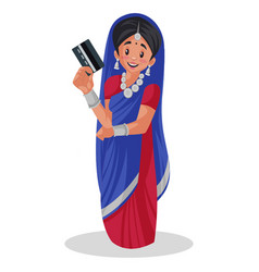 Indian Gujarati Woman Cartoon