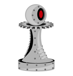 Chess Piece Pawn In Metal Steampunk Style