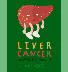 October Is Liver Cancer Awareness Month Portrait