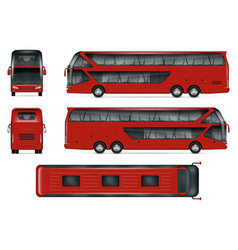 Red Bus Mockup