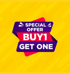 Special Offer Buy One Get One Sale Banner