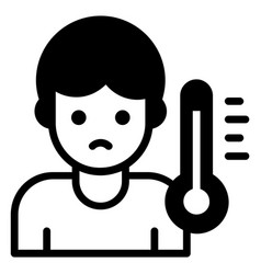 Temperature High Fever Icon Healthcare