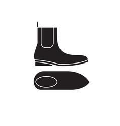 Chelsea Boots Black Concept Icon