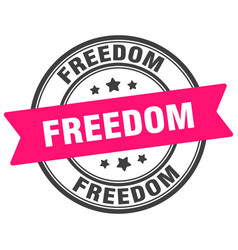 Freedom Stamp Freedom Label On Transparent