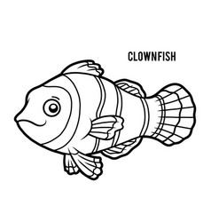 Coloring Book For Kids Clown Fish