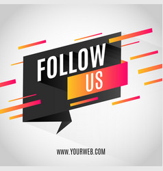 Modern Follow Us Banner Design