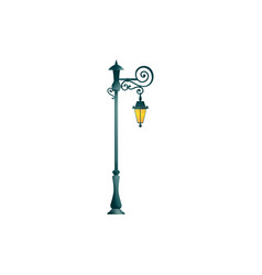 Old Streetlight Pillar One Lamp Stand Forged Decor